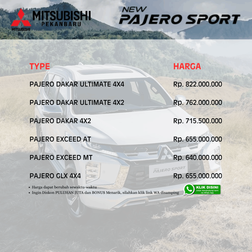 harga pajero
